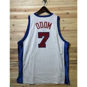 Vintage Champion Los Angeles Clippers Lamar Odom Sewn NBA Jersey Sz 56 Stitched